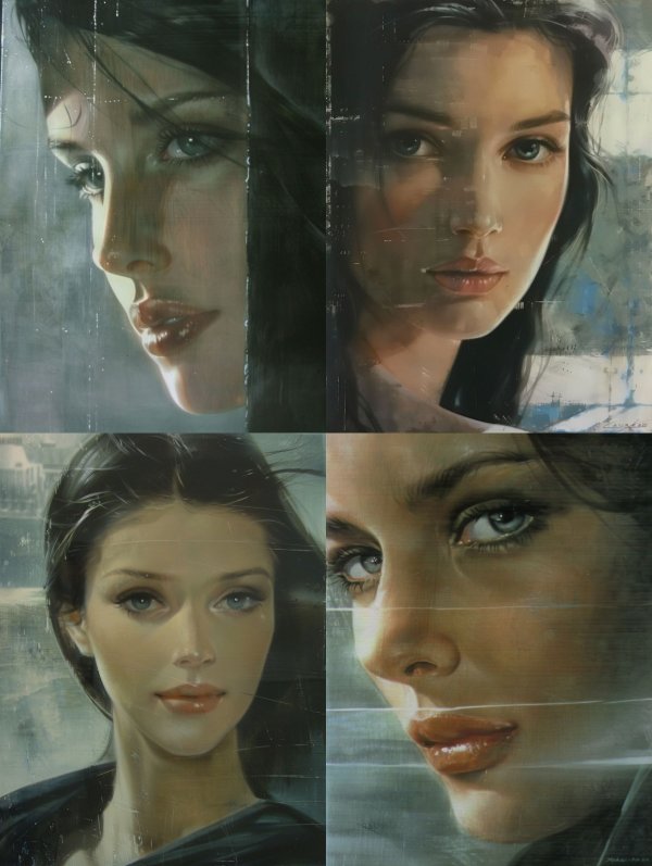 Melancholy Gaze Through Rain