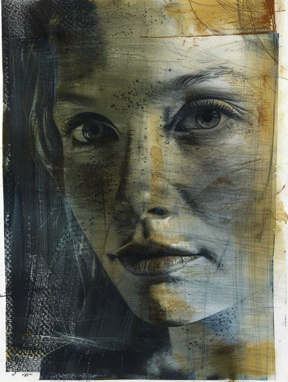 Ethereal Fragmented Portrait Study