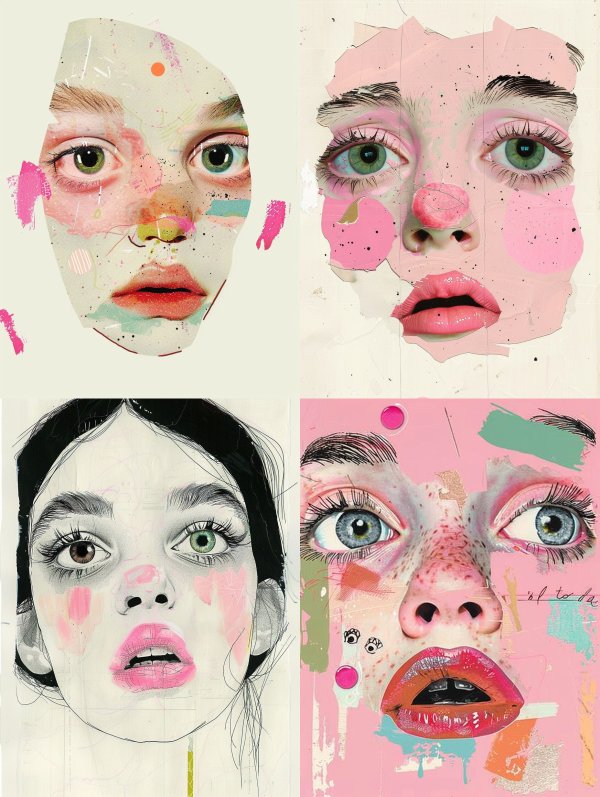 Fragmented Digital Portrait Study