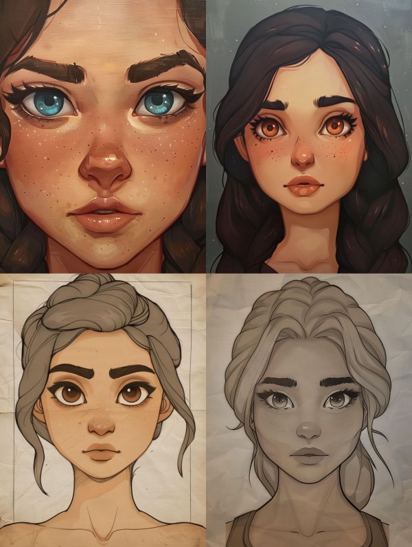 Sun-Kissed Digital Portrait Study