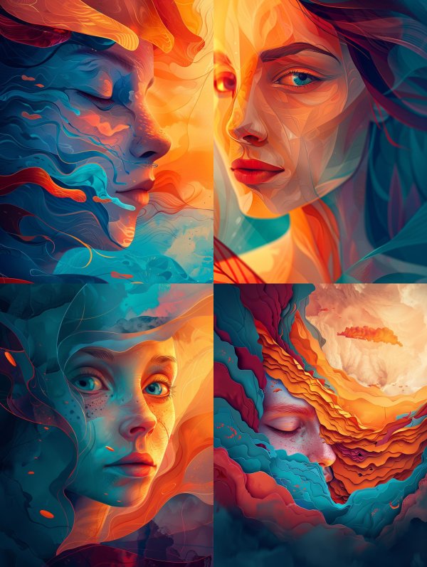 Ethereal Portraits of Fluid Light