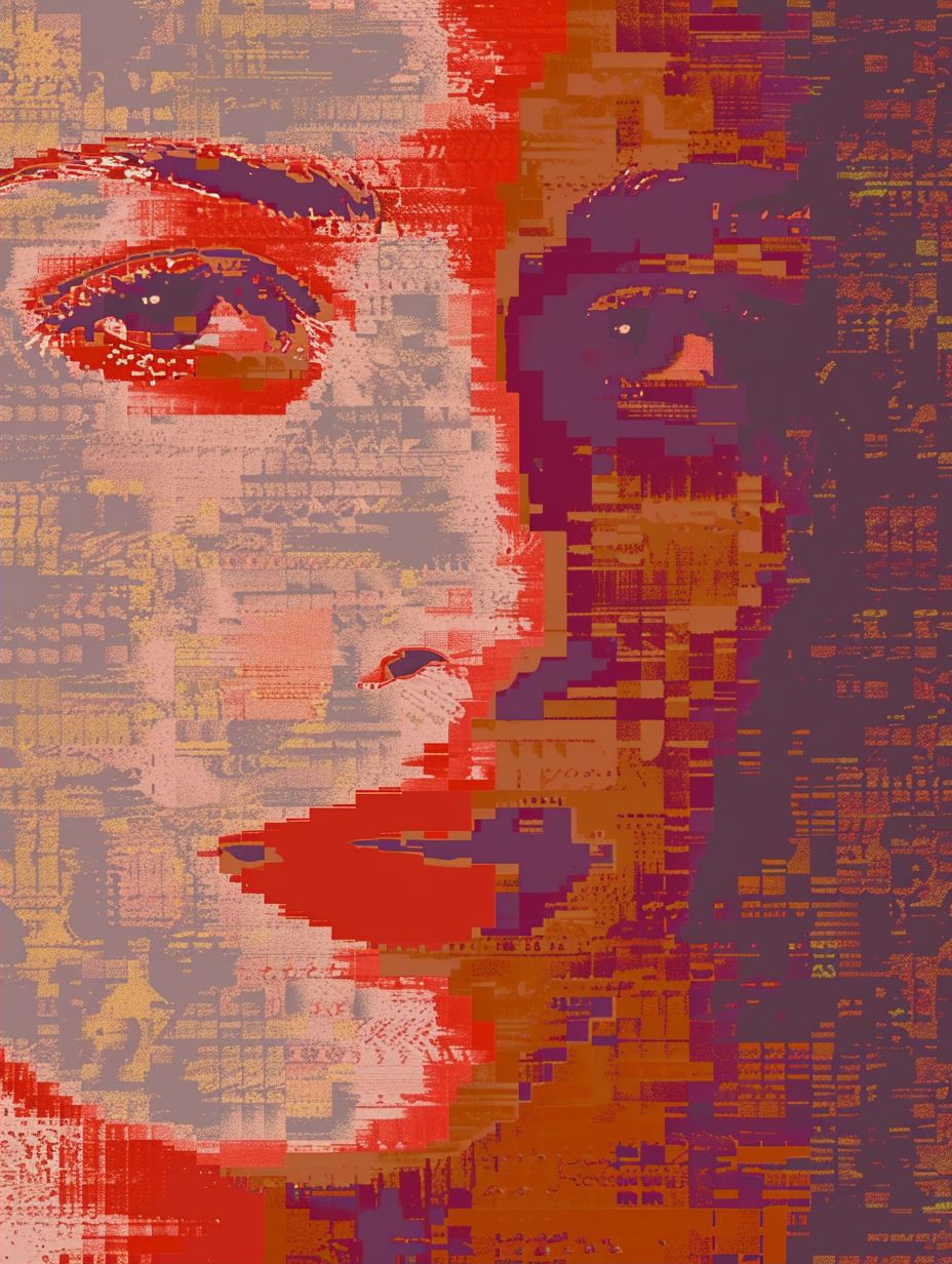 Digital Fragmented Portrait Study