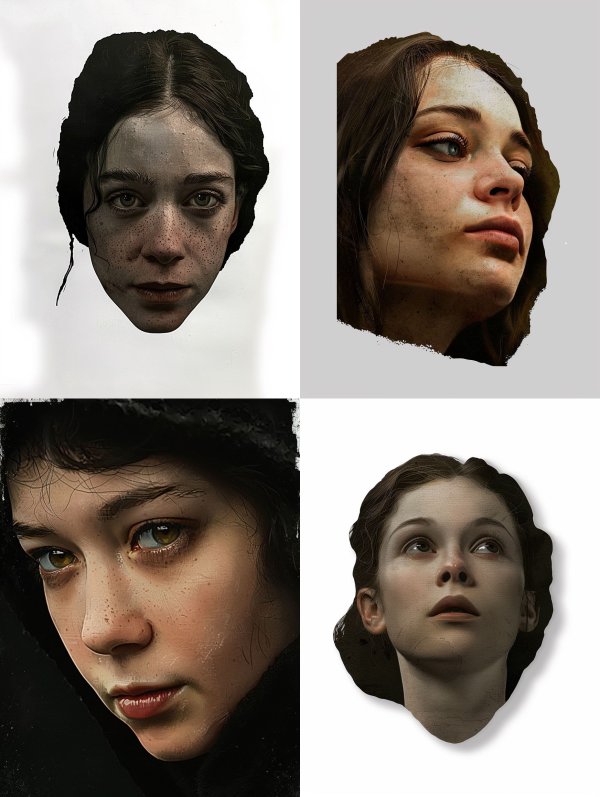Hyper-Realistic Freckled Portrait Study