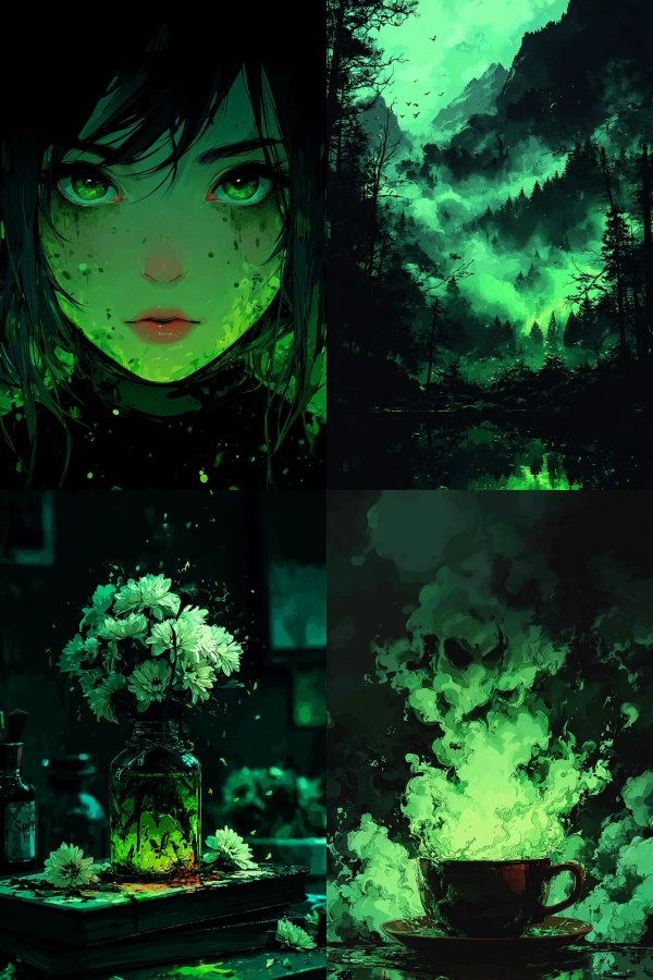 Emerald Shadow Gaze