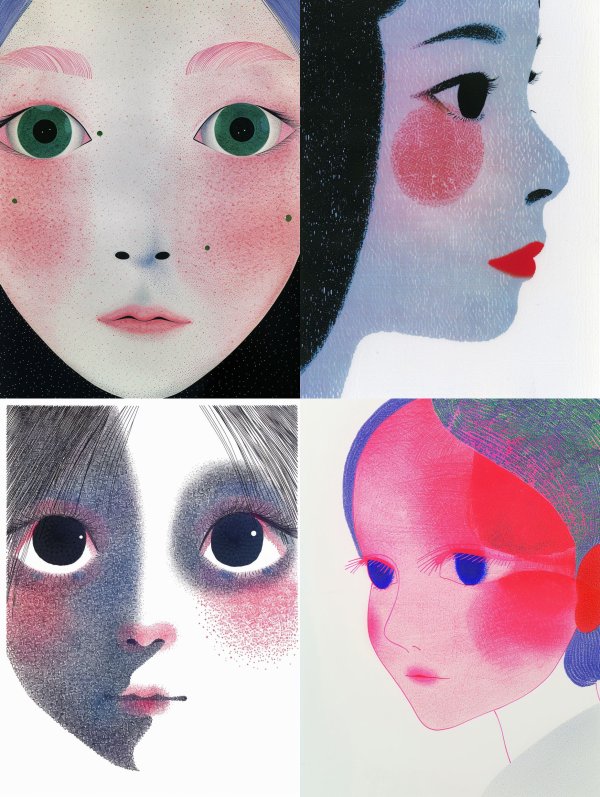 Stippled Ethereal Gaze