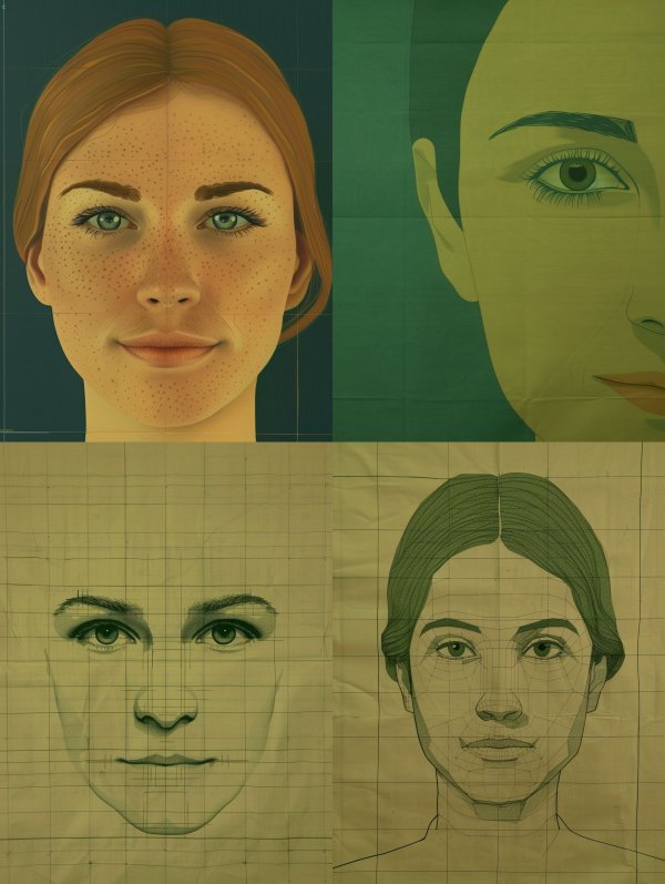 Technical Portrait of Freckled Beauty