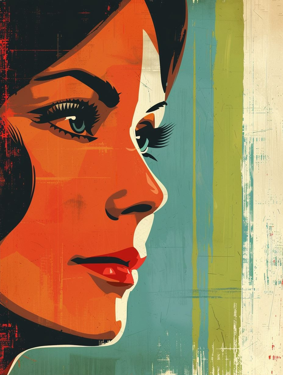 Dual Tone Retro Pop Art