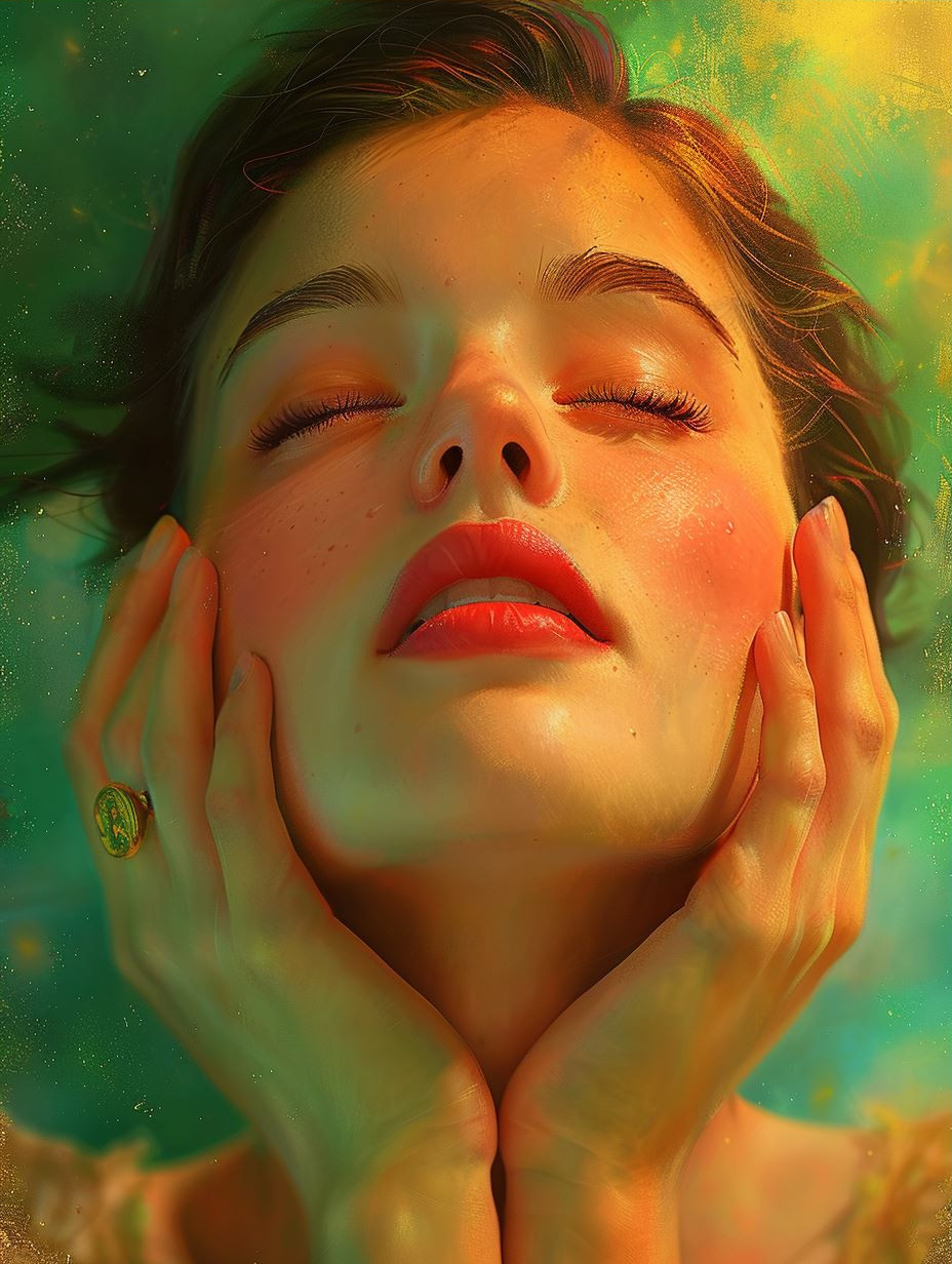 Prismatic Glow Portrait Study