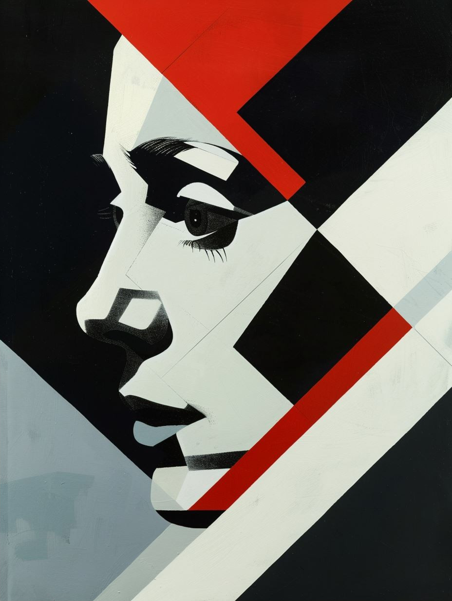 Geometric Prism Portrait Study