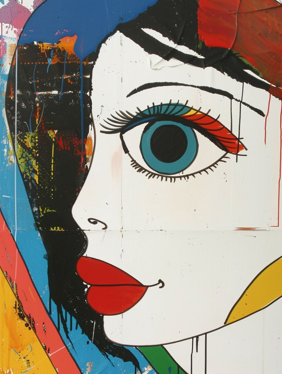 Abstract Pop Art Portraiture