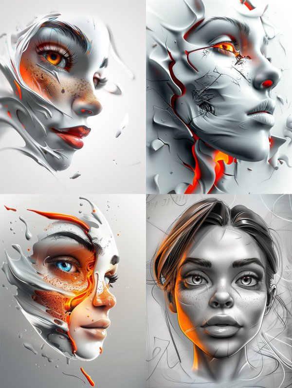 Liquid Porcelain Fragmented Beauty