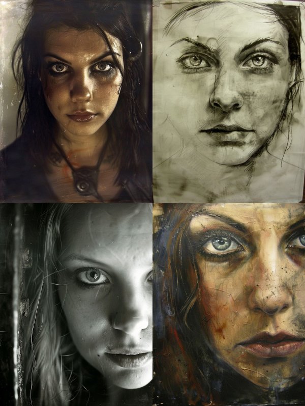 Dark Cinematic Gritty Portrait