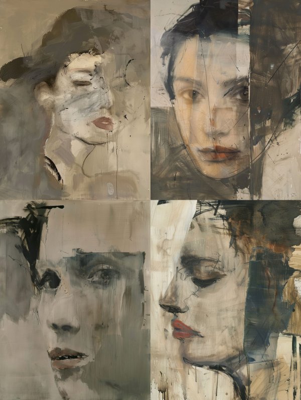 Fragmented Echoes of a Portrait