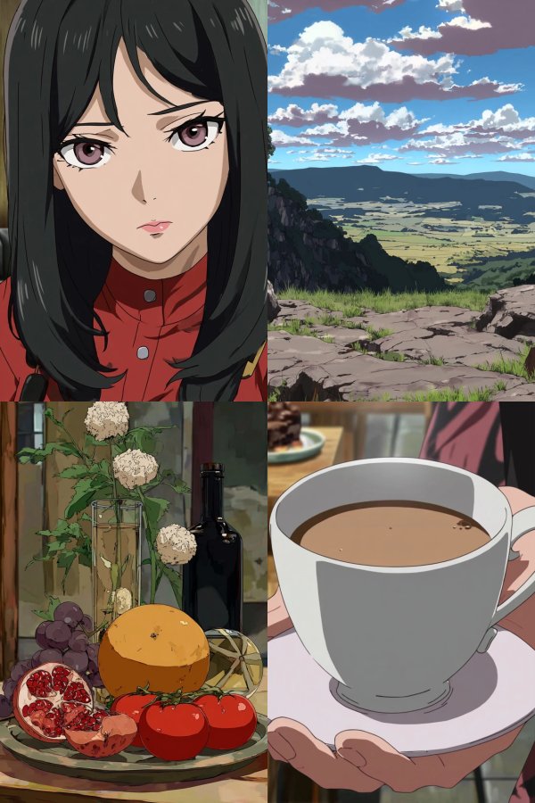Crimson Anime Elegance
