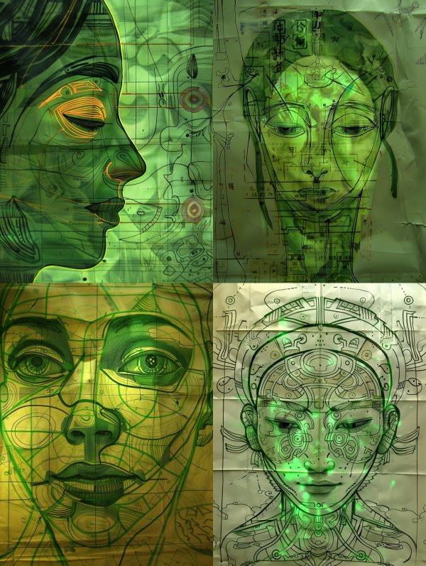 Neon Emerald Digital Soul