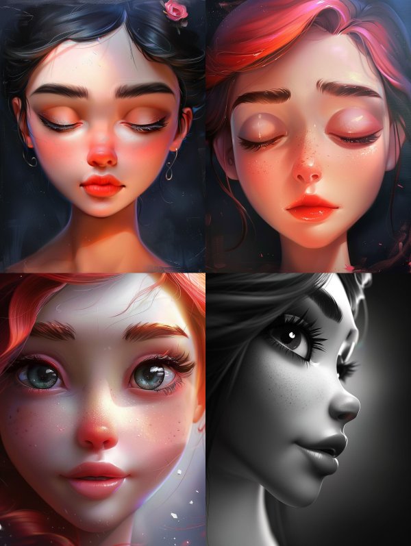 Ethereal Glow Serene Portrait
