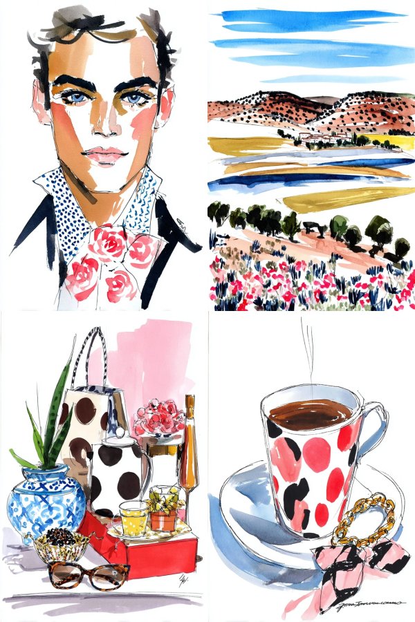 Floral Fashion Sketch