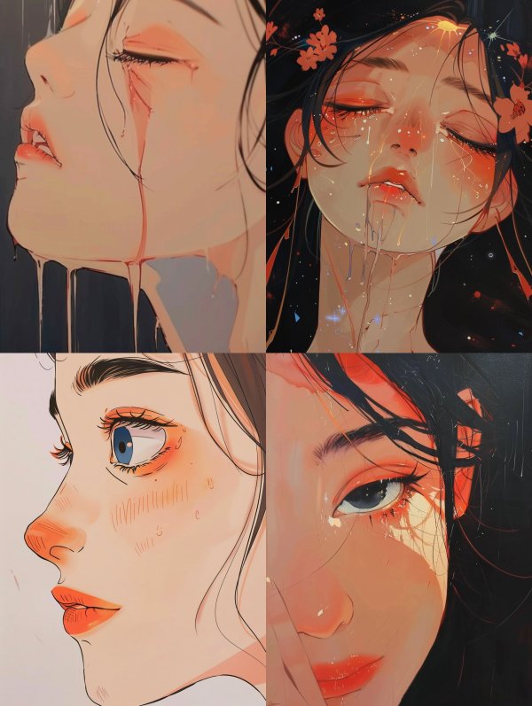 Melting Sorrow in Pale Hues