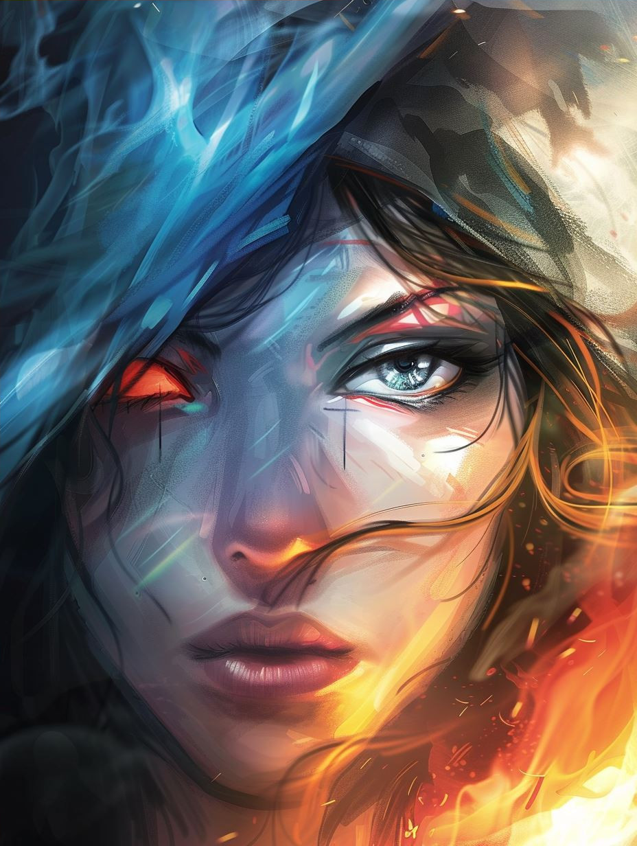 Luminous Azure Gaze - Image 4