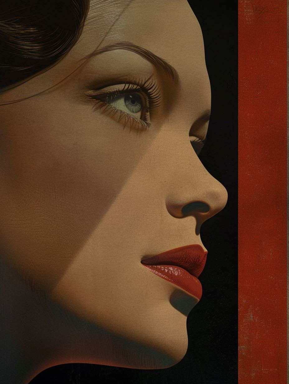 Vintage Noir Glamour Portrait