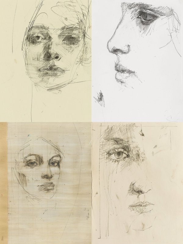 Ethereal Charcoal Portrait Studies