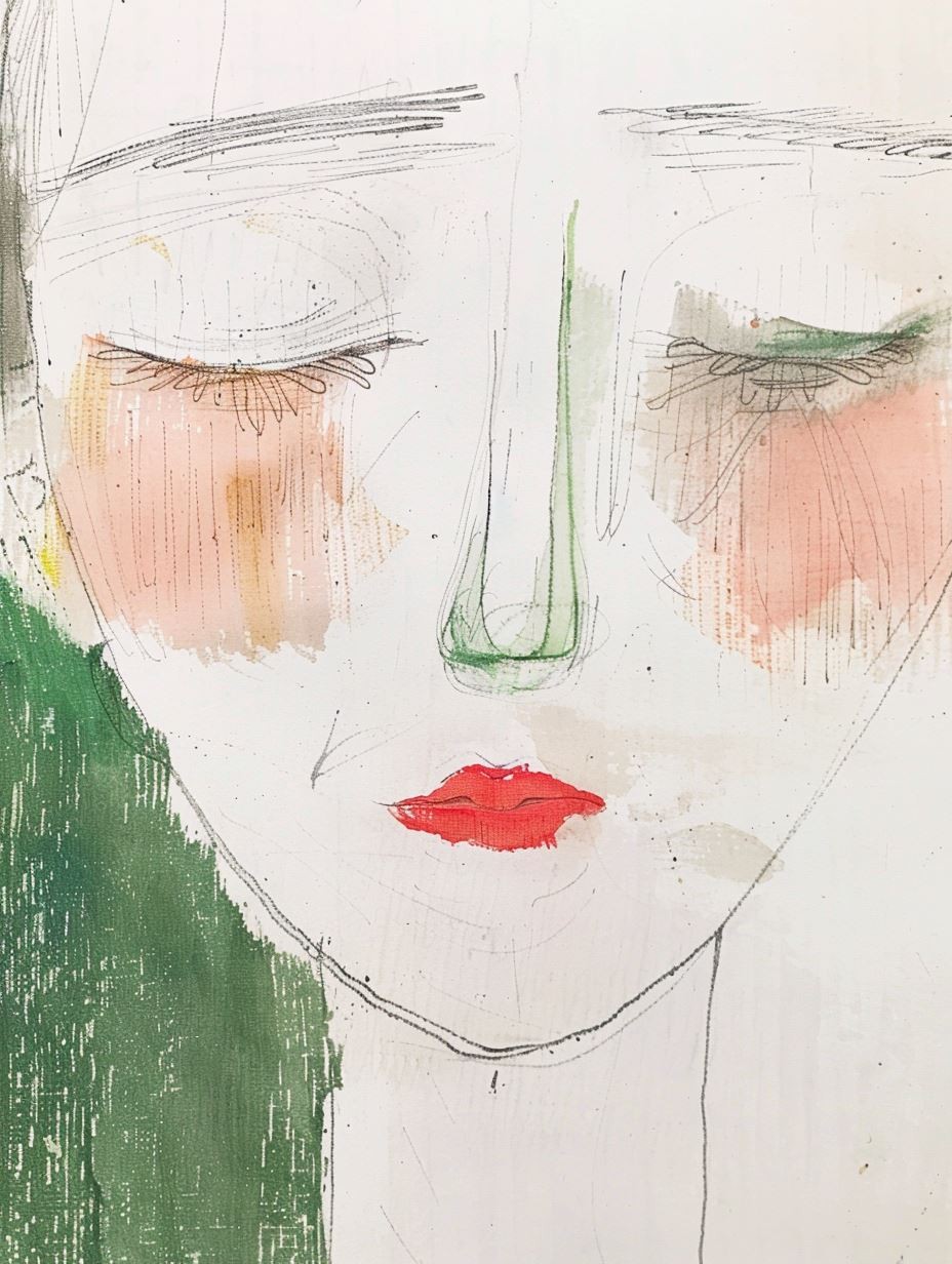 Ethereal Watercolor Muse
