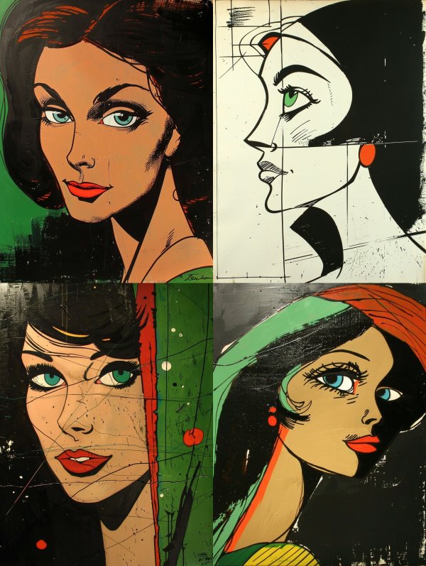 Vintage Pop Art Femme Fatale