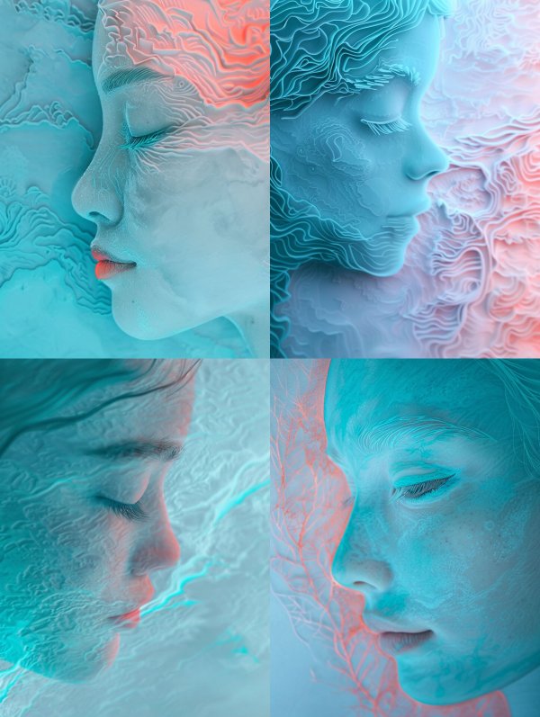 Ethereal Sculpted Neon Dreamscape