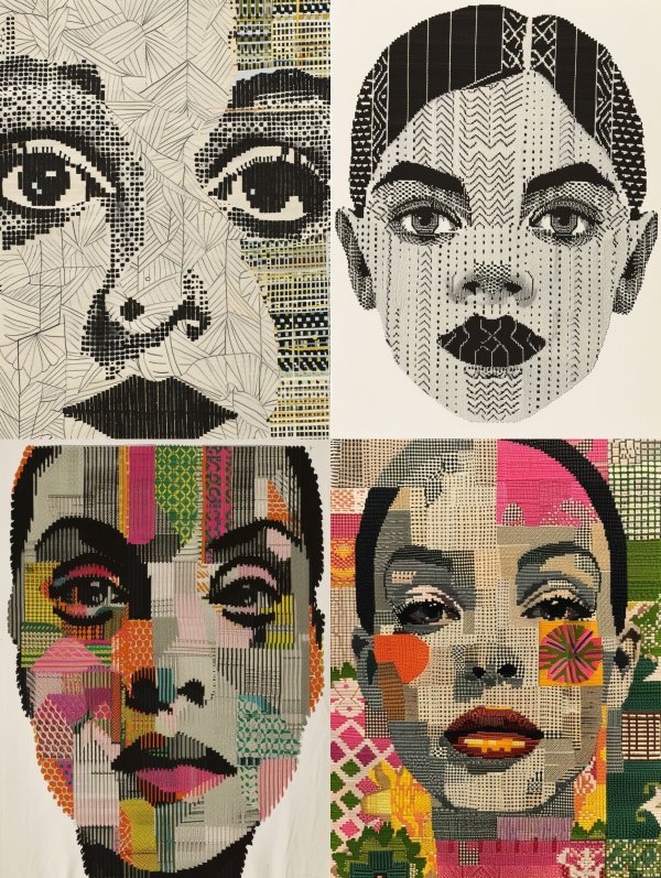 Fragmented Digital Portrait Study