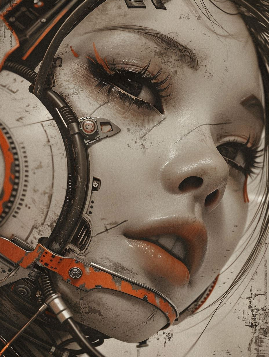 Futuristic Cyberpunk Nomad Portrait