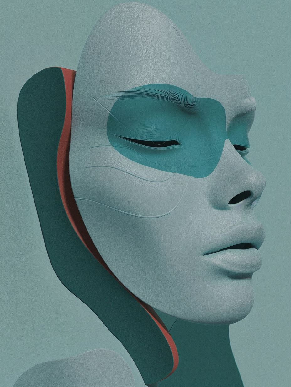 Futuristic Ethereal Digital Sculpture
