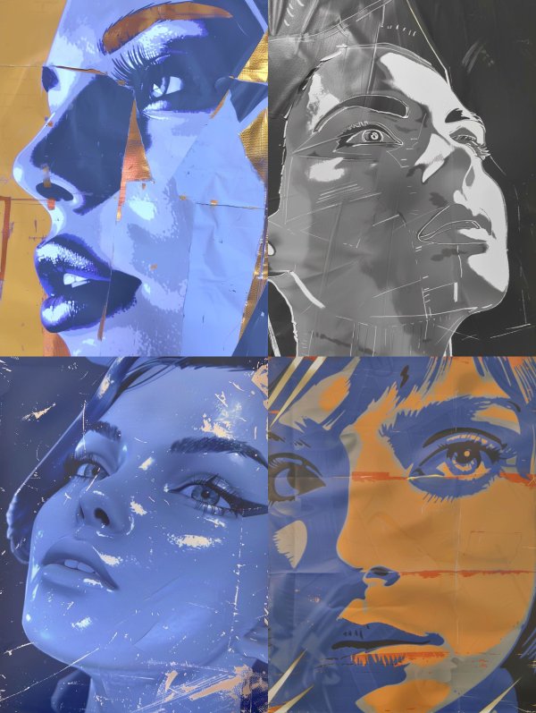 Electric Cobalt Collage