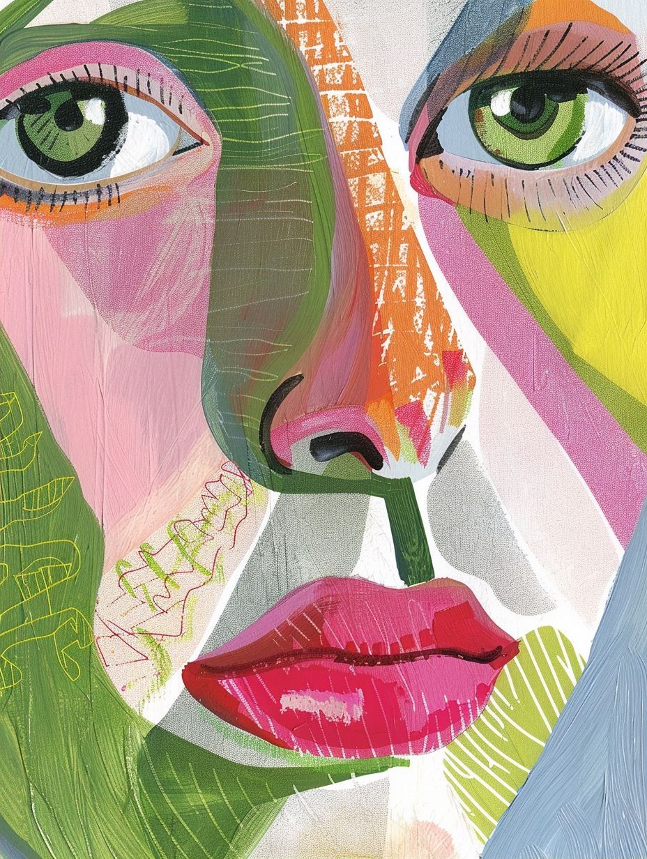 Prismatic Fragment Portrait