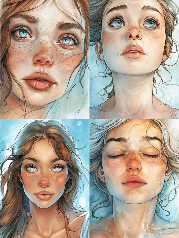 Ethereal Freckled Gaze