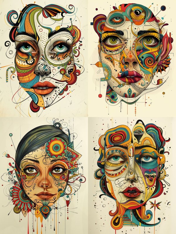Psychedelic Prism Portrait