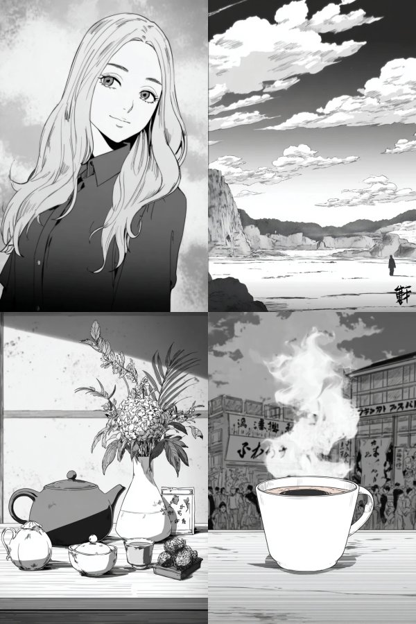 Monochrome Manga Elegance