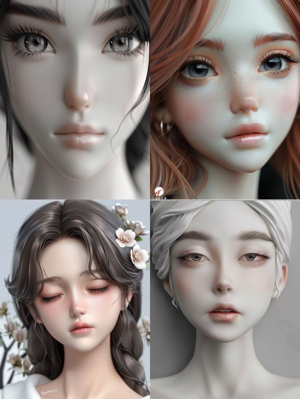Porcelain Dream Portrait