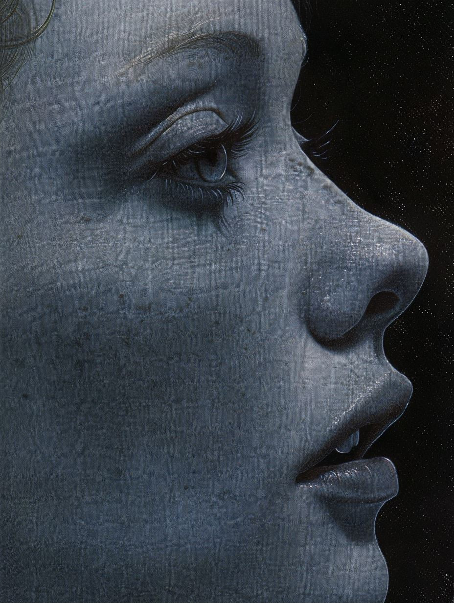 Ethereal Blue Nocturnal Gaze