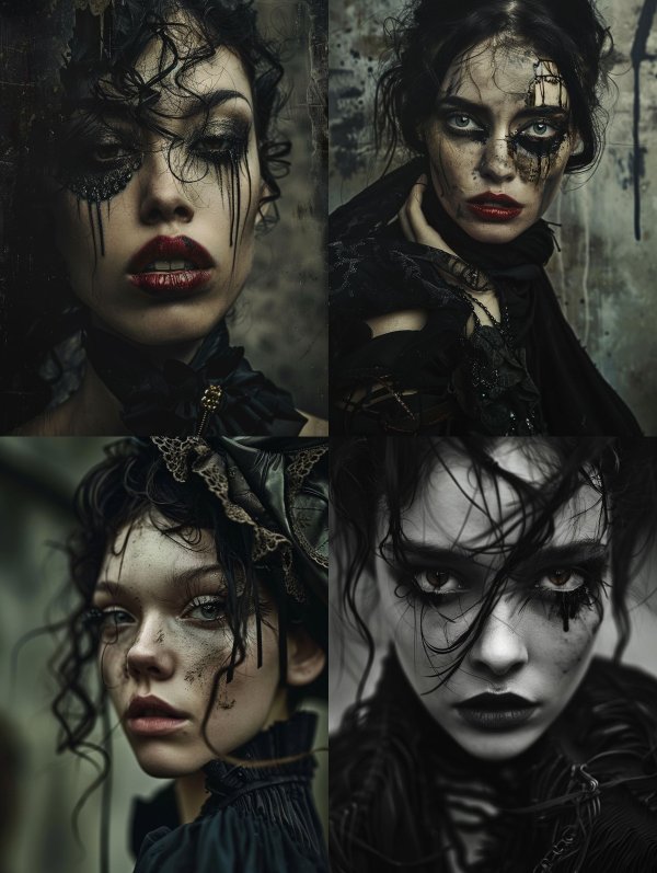 Dark Gothic Glamour Portrait