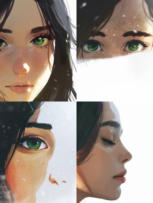 Emerald Gaze Digital Art