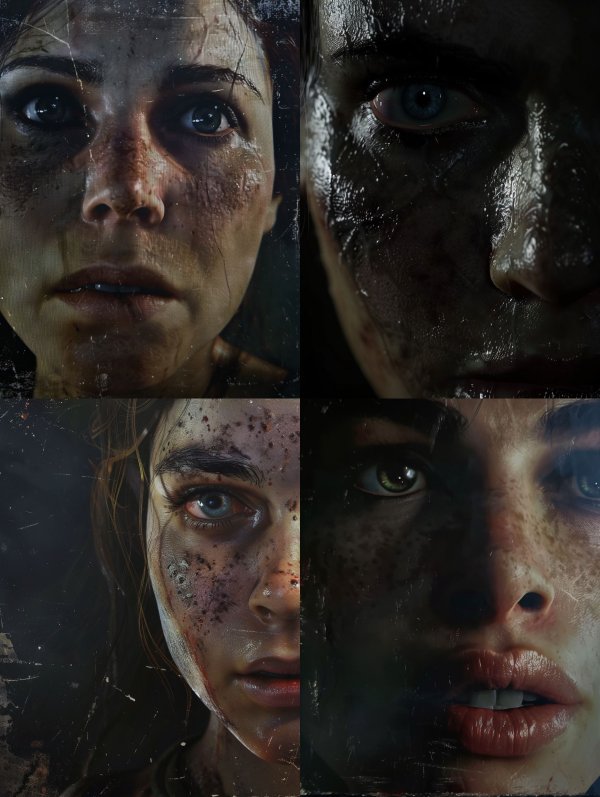 Gritty Cinematic Survival Portrait