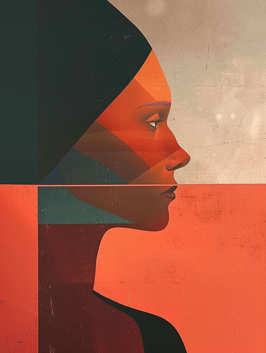 Geometric Prism Portrait Study