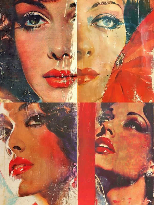 Vintage Cinematic Glamour Portrait