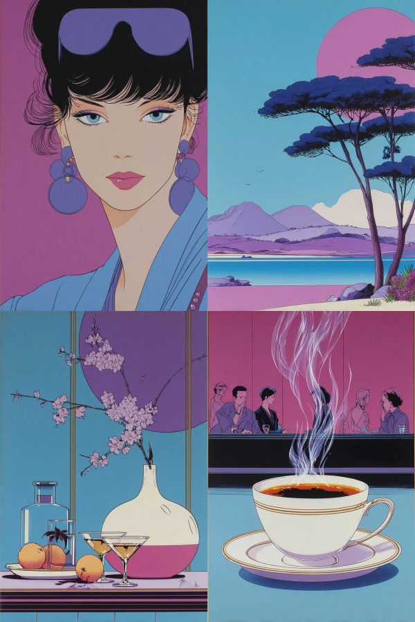 Neon Retro Elegance
