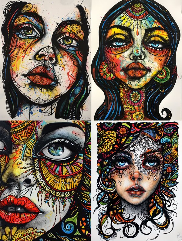 Psychedelic Soul Portrait