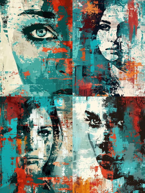 Abstract Azure Gaze