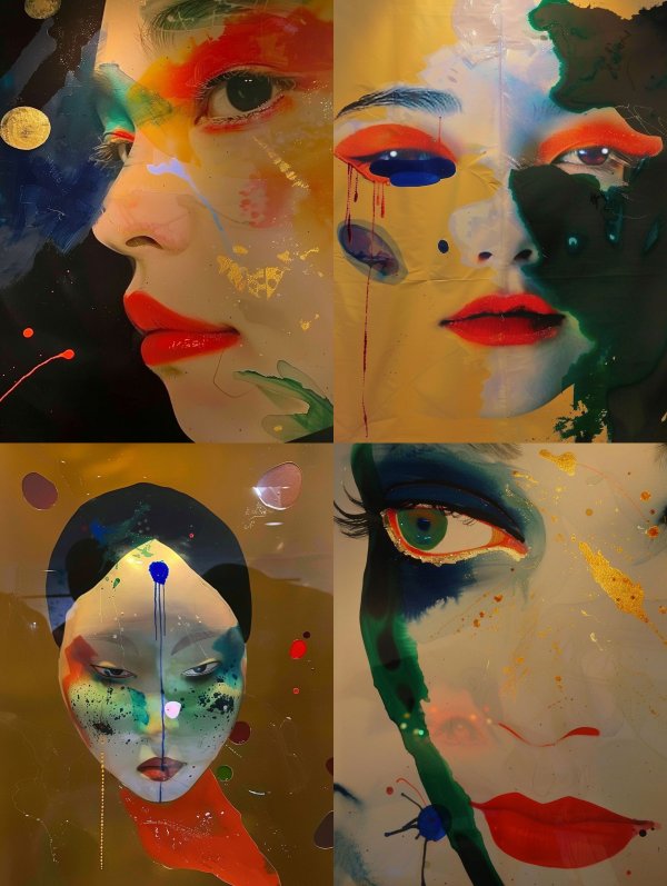Prismatic Soul Abstract Portrait