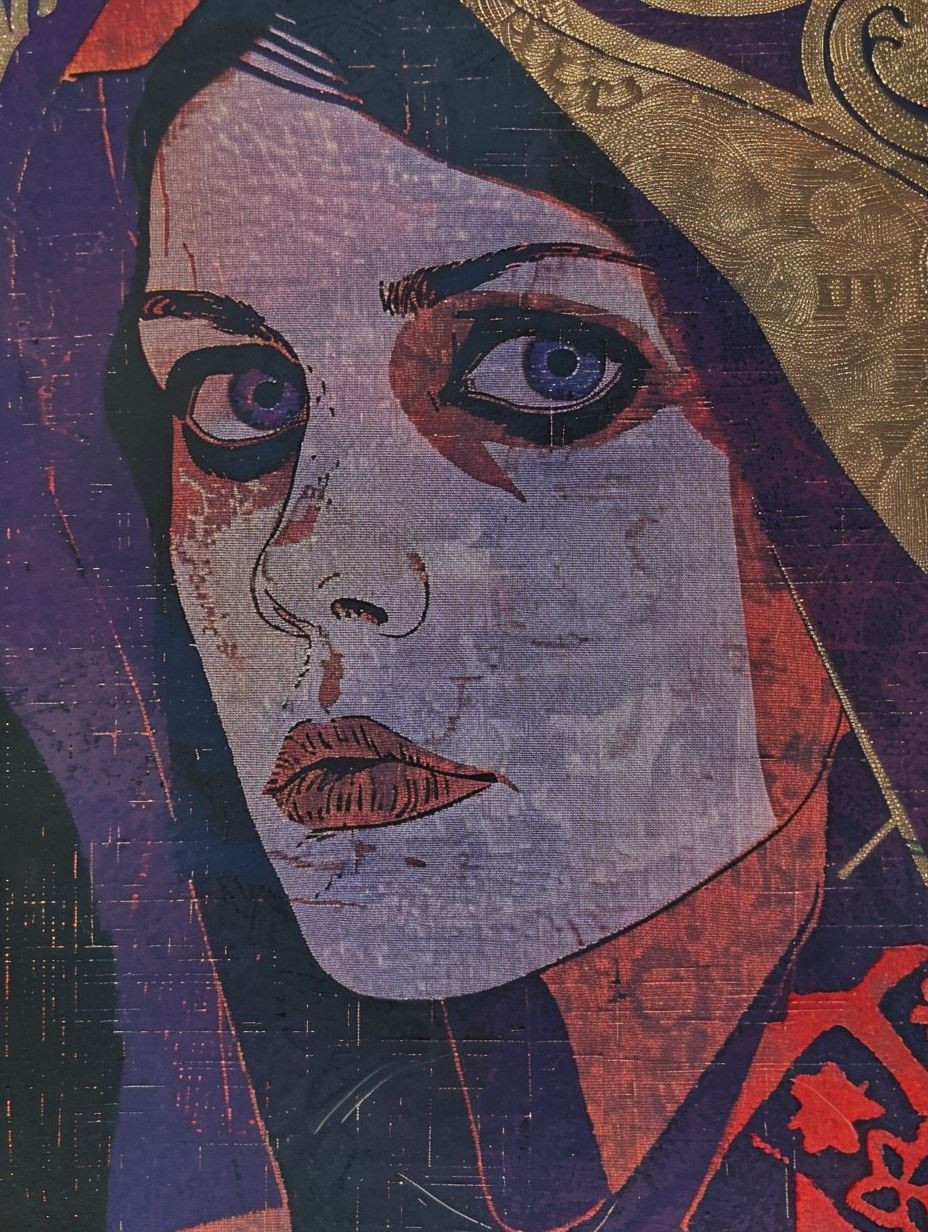 Mystic Gaze in Textured Violet