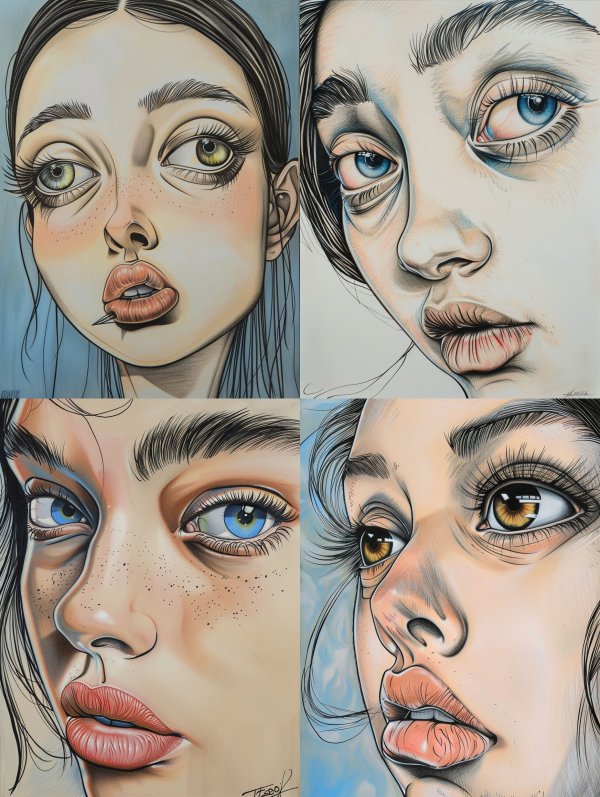 Ethereal Ink Gaze