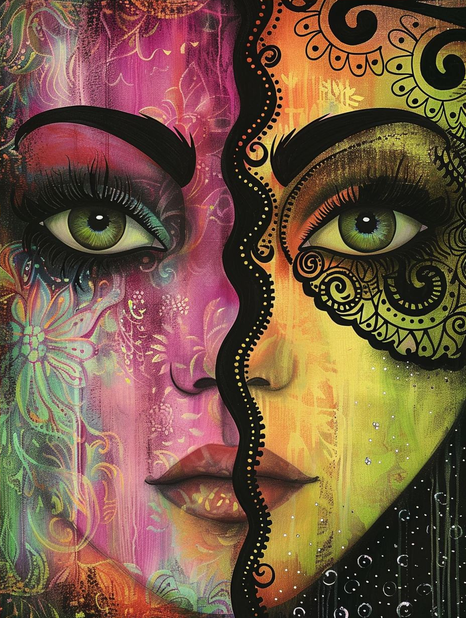 Floral Melancholy in Cosmic Night